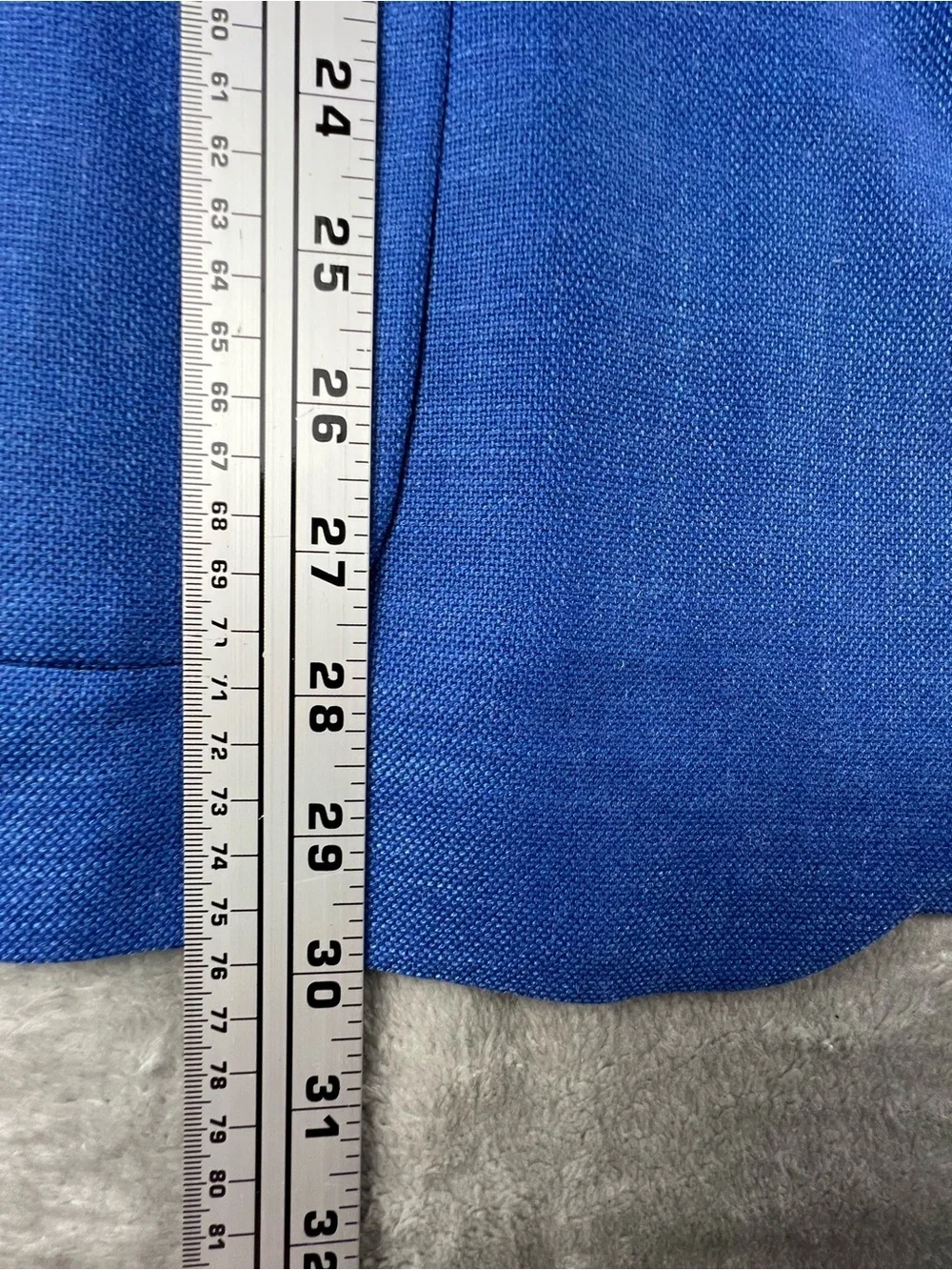 Nautica Jensen Blazer Mens 46R Navy Blue Unstructured Linen Blend Summer NC652